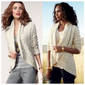 ✨CAbi Cream Open-Front Sz XS Cardigan Sweater✨